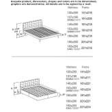 Double bed with a quilted headboard Donzenac