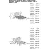 Double bed with a quilted headboard Caltojar