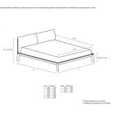 Wooden double bed Estancia