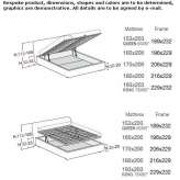 Upholstered bed with storage Marupe