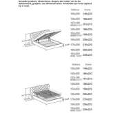 Double bed with a quilted headboard Caltojar