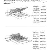 Fabric double bed Paimado