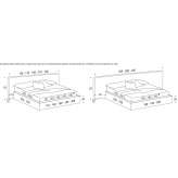 Bed with storage and upholstered headboard Traganon