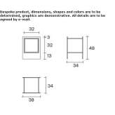 Glass bedside table Cosmesti