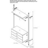 Made-to-measure wooden sectional wardrobe Sancedo