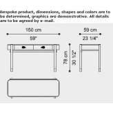 Wooden dressing table Chaville