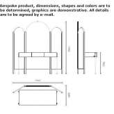 Oak dressing table Morance