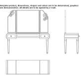 Glass dressing table Marcallo