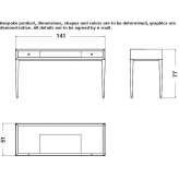 Wooden dressing table Quitupan