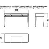 Wooden dressing table Ketchum