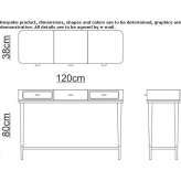 Wooden dressing table Hepstedt