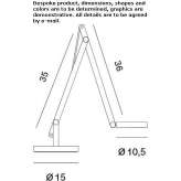 Aluminum LED desk lamp with a swinging arm Blatnice