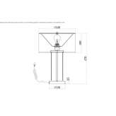 Lampa stołowa ze stali nierdzewnej Ruzhyn