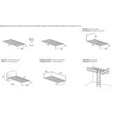 Suspended single bed for children Rantoul