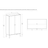 Free-standing wardrobe Desna