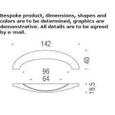 Cromall® Bridge furniture handle Carriere