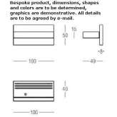 Aluminum furniture handle Ottiglio