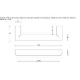 Stainless steel furniture handle Cesvaine