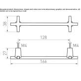 Bridge metal furniture handle Anthiro