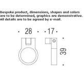 Cromall® furniture knob Carriere