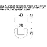 Cromall® furniture knob Carriere