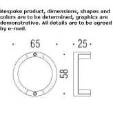 Cromall® furniture knob Carriere