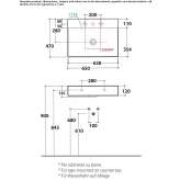 Rectangular Globothin® washbasin Sertania