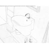 Ceramic washbasin / utility sink Chodov