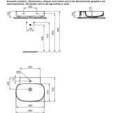 Single oval washbasin with overflow Dolores