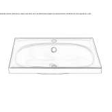 Single oval washbasin made of stainless steel Ashill