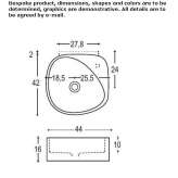 Concrete countertop washbasin Uchte