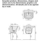 Ceramic washbasin / utility sink Rowland