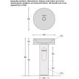 Free-standing round concrete washbasin Basehor