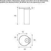 Freestanding round washbasin Ipiales