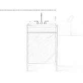 Freestanding marble washbasin Fonda