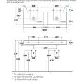 Rectangular Globothin® double washbasin Sertania