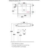 Rectangular Globothin® washbasin Sertania