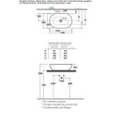 Umywalka nablatowa owalna pojedyncza Globothin® Moris