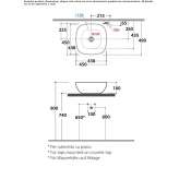 Globothin® single countertop washbasin Moris