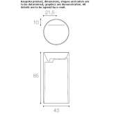 Cristalplant® free-standing washbasin Ceraso