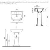 Ceramic washbasin with overflow Neponsit