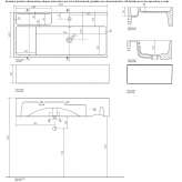 Rectangular single ceramic washbasin Sirtori