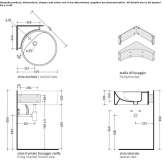 Ceramic corner washbasin Anapa