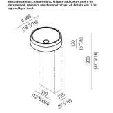 Freestanding round washbasin Payette