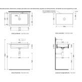 Rectangular ceramic washbasin Eloy