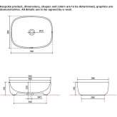 Ceramic countertop washbasin Fristad