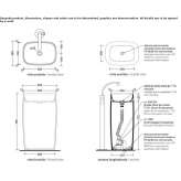 Free-standing ceramic washbasin Caulnes