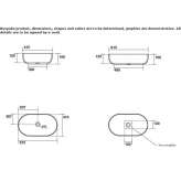 Free-standing round ceramic washbasin Foggia