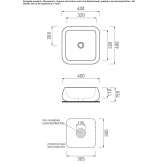 Ceramic countertop washbasin Ibiapina