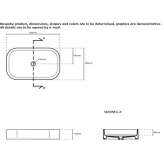 Ceramic countertop washbasin Pelm